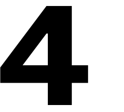 Number 4 in bold black