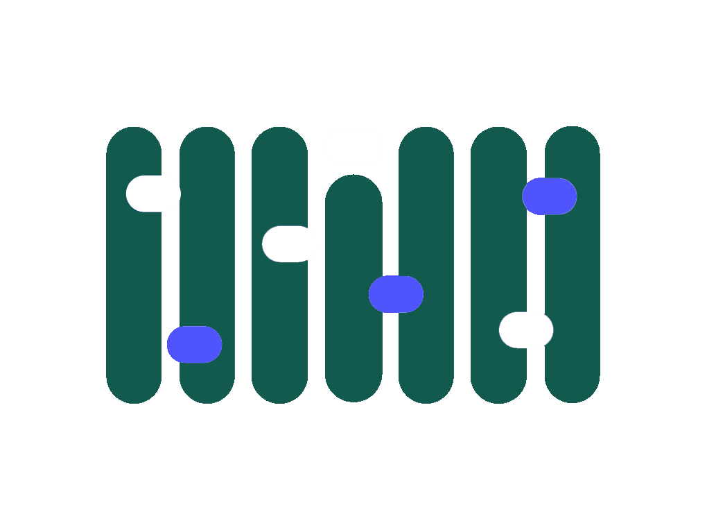 Représentation d'un graphique en bâtonnets stylisés