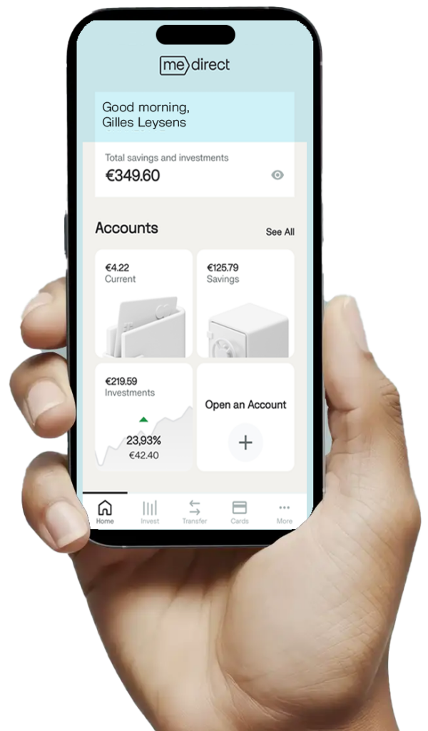 MeDirect mobile app
